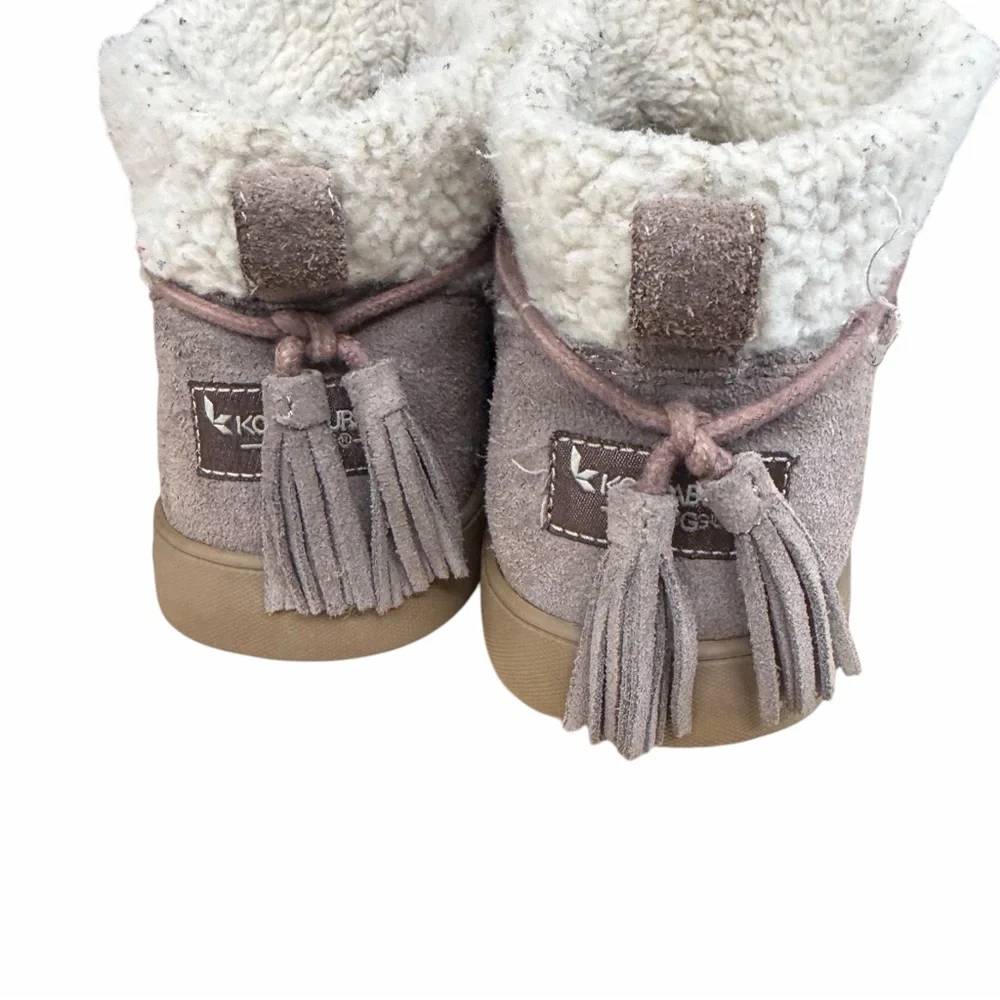 KOOLABURRA by UGG Suede‎ Tassel Ankle Boots – Stone Lavender, Size 7 Women